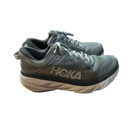 Hoka One One Bondi 7 sneakers gray running shoes men\'s size 8.5 wild dove main image 4